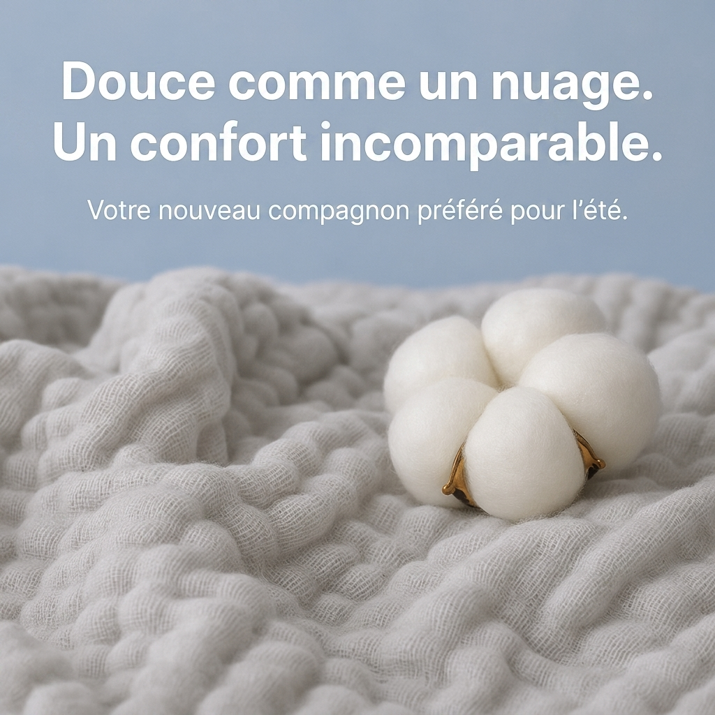 Couverture douce en mousseline