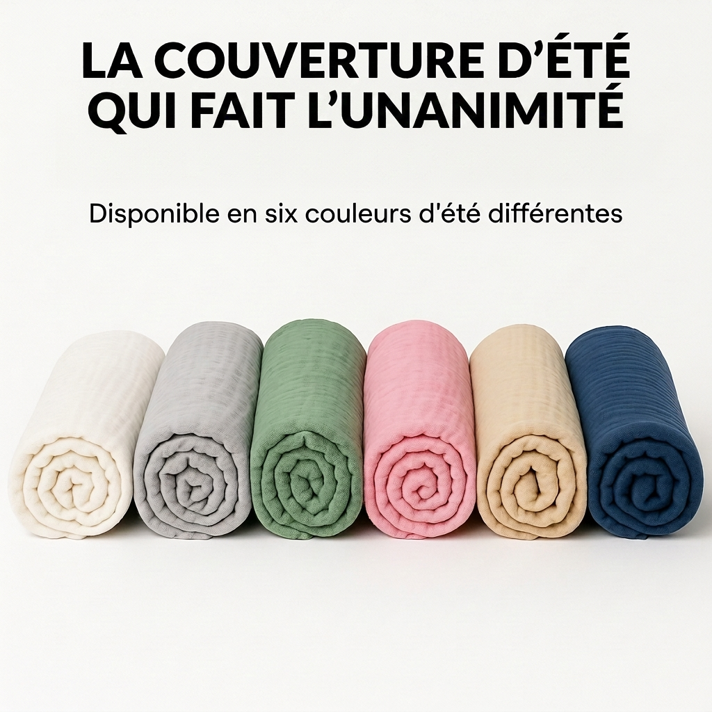 Couverture douce en mousseline