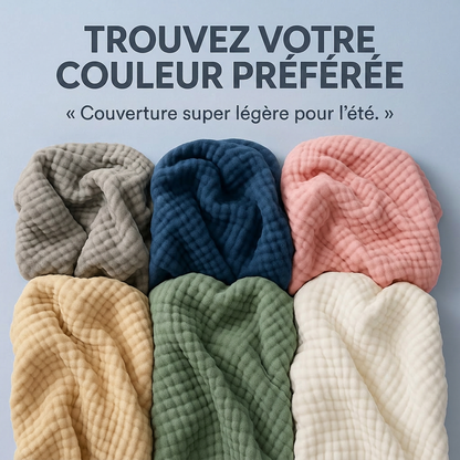 Couverture douce en mousseline