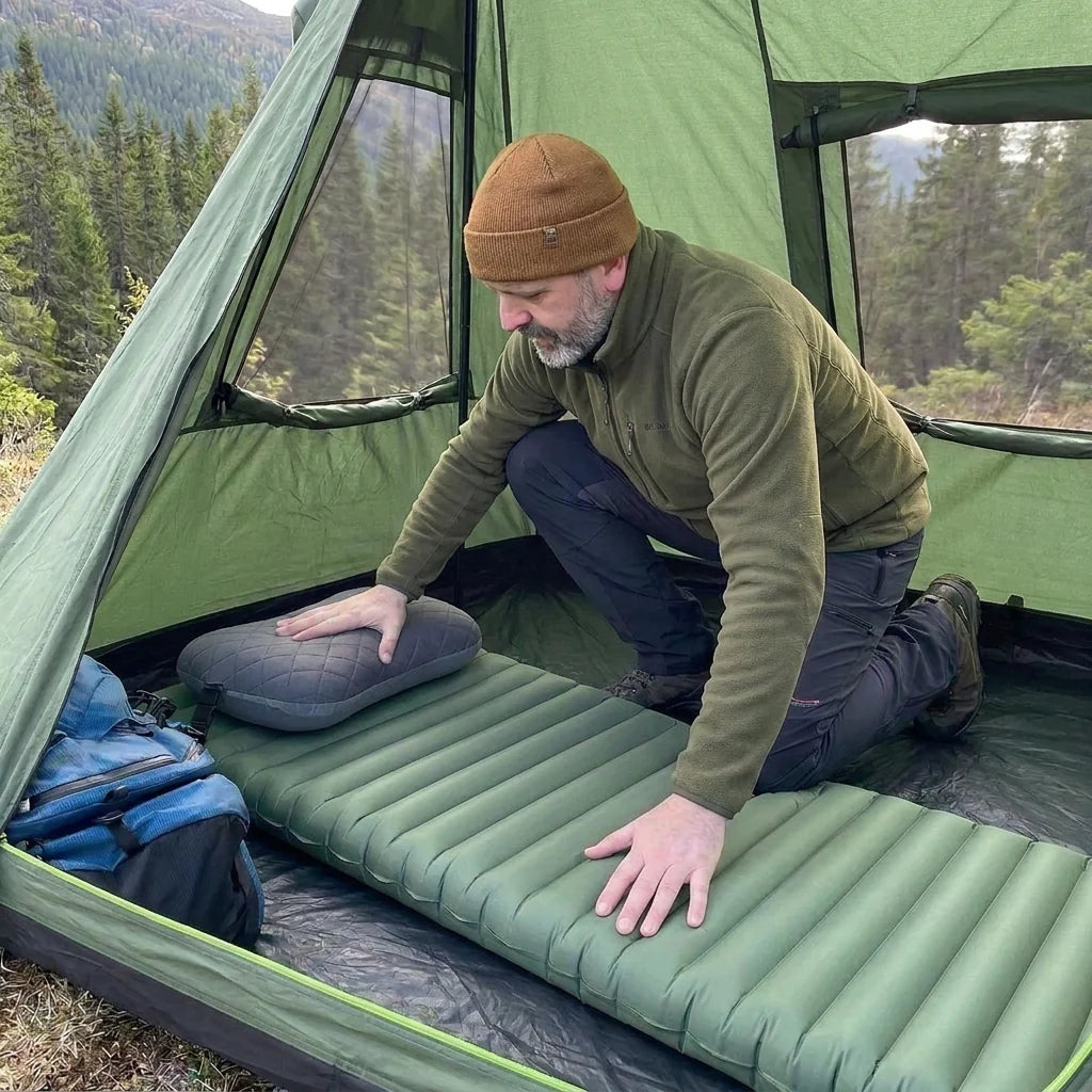 Oreiller de camping gonflable ultraléger et compact