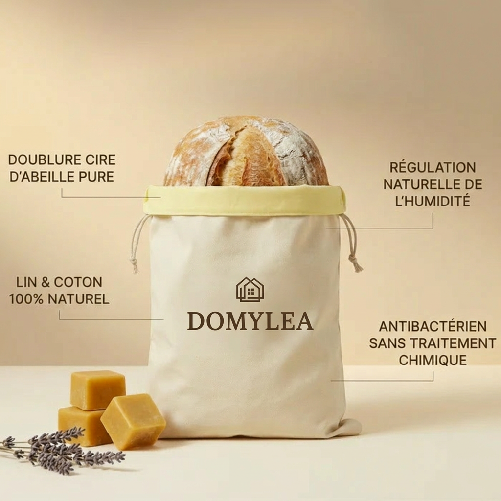 Le sac Domylea (30x40cm) - Votre pain frais après 5 jours