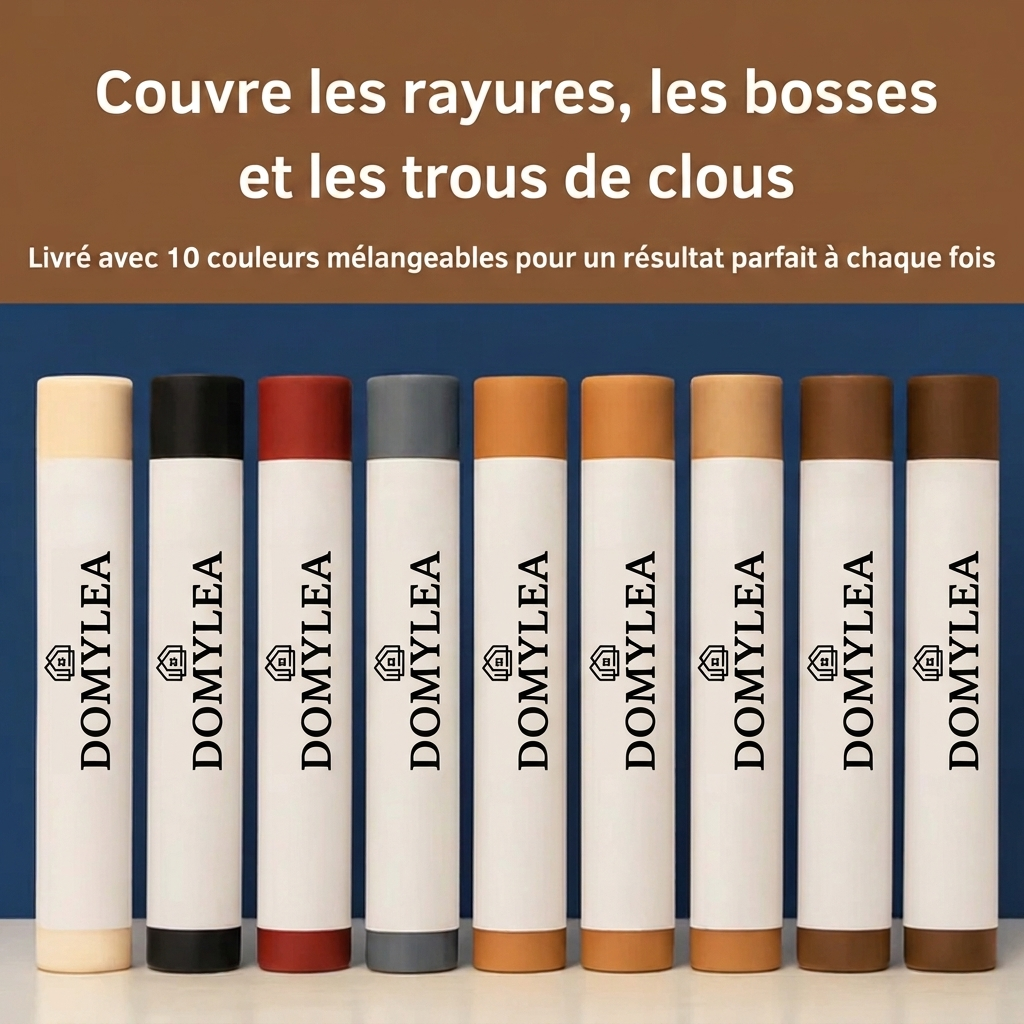 Domylea – Bâtonnets de cire pour réparation du bois