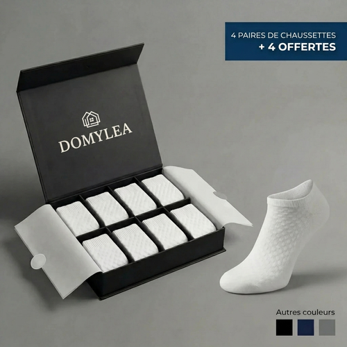Chaussettes courtes Domylea™ en fibre de bambou premium