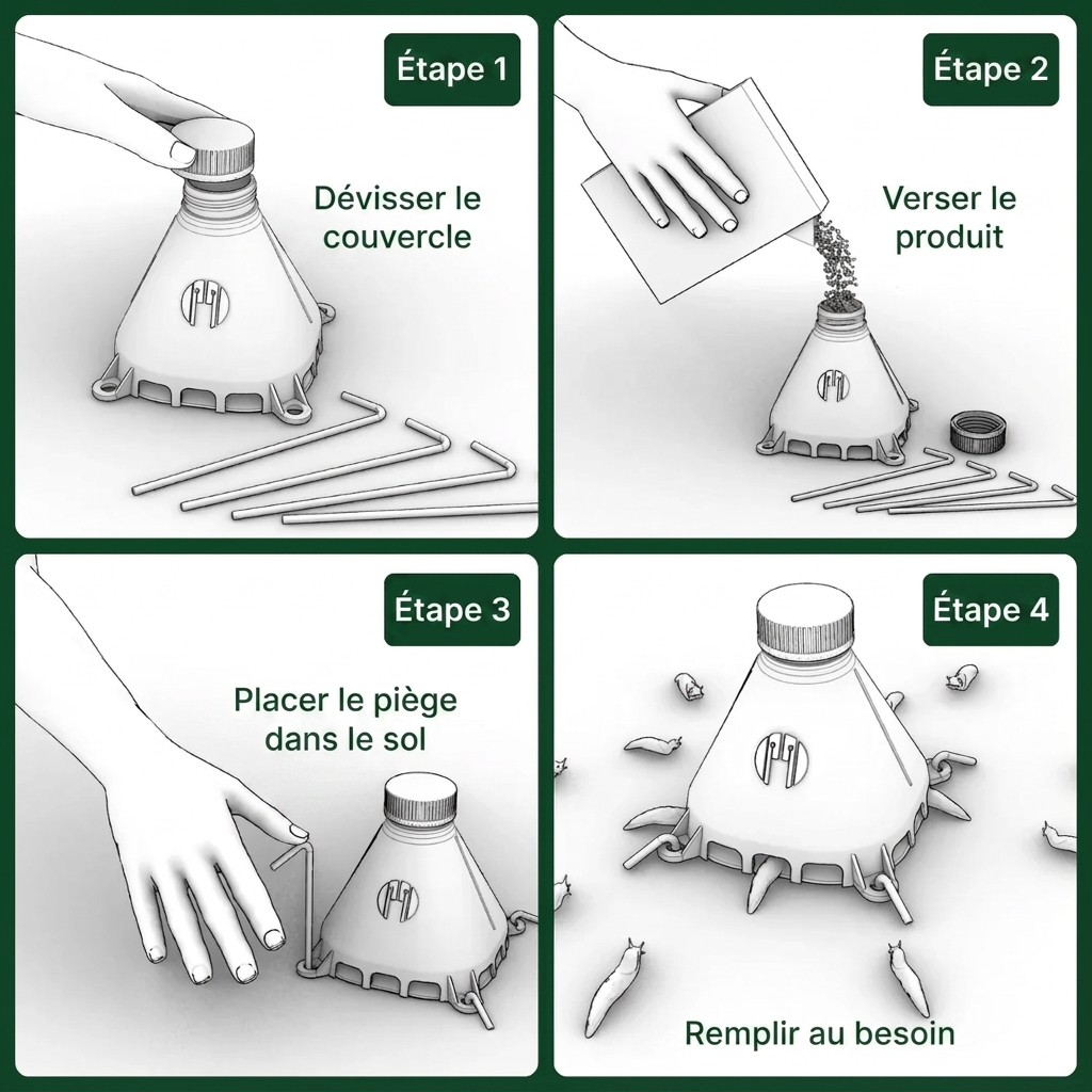 Limaxo™ — Piège à limaces écologique