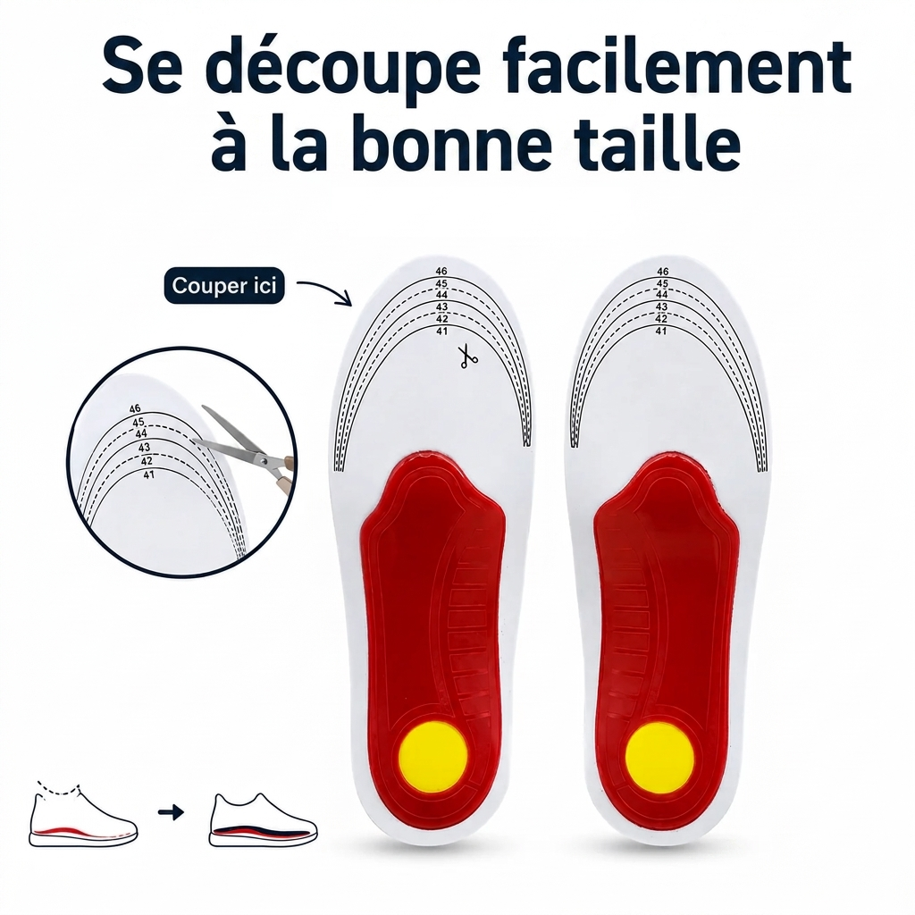 Domylea™ – Semelles orthopédiques à soutien de voûte plantaire
