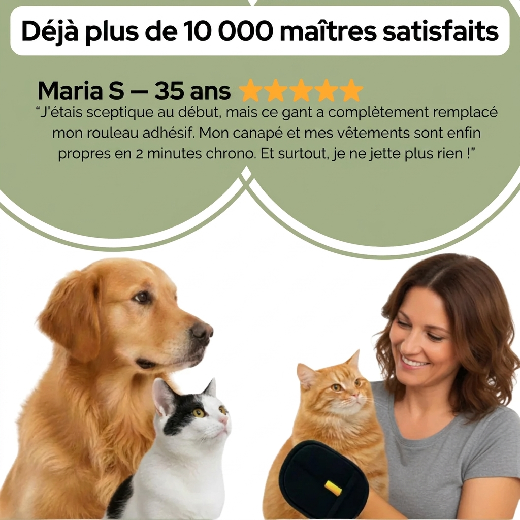 Gant magique anti-poils