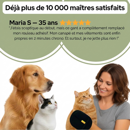 Gant magique anti-poils