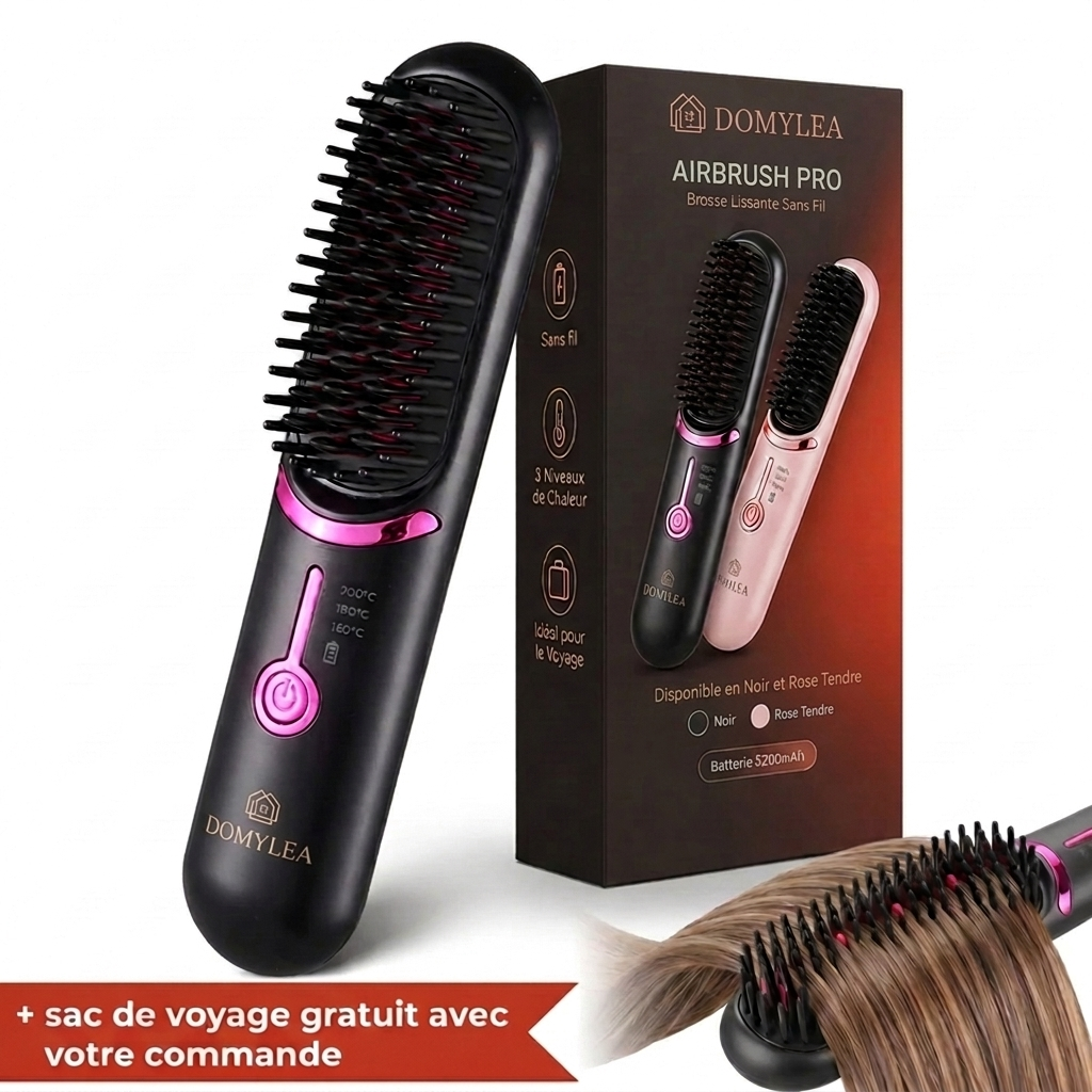 Domylea AirBrush™ Pro | Brosse lissante sans fil