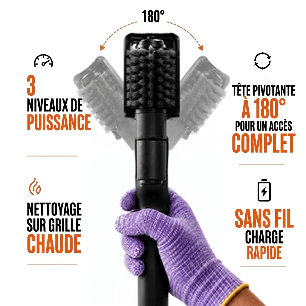 Domylea GrilPro™ - Votre grille brille sans le moindre effort