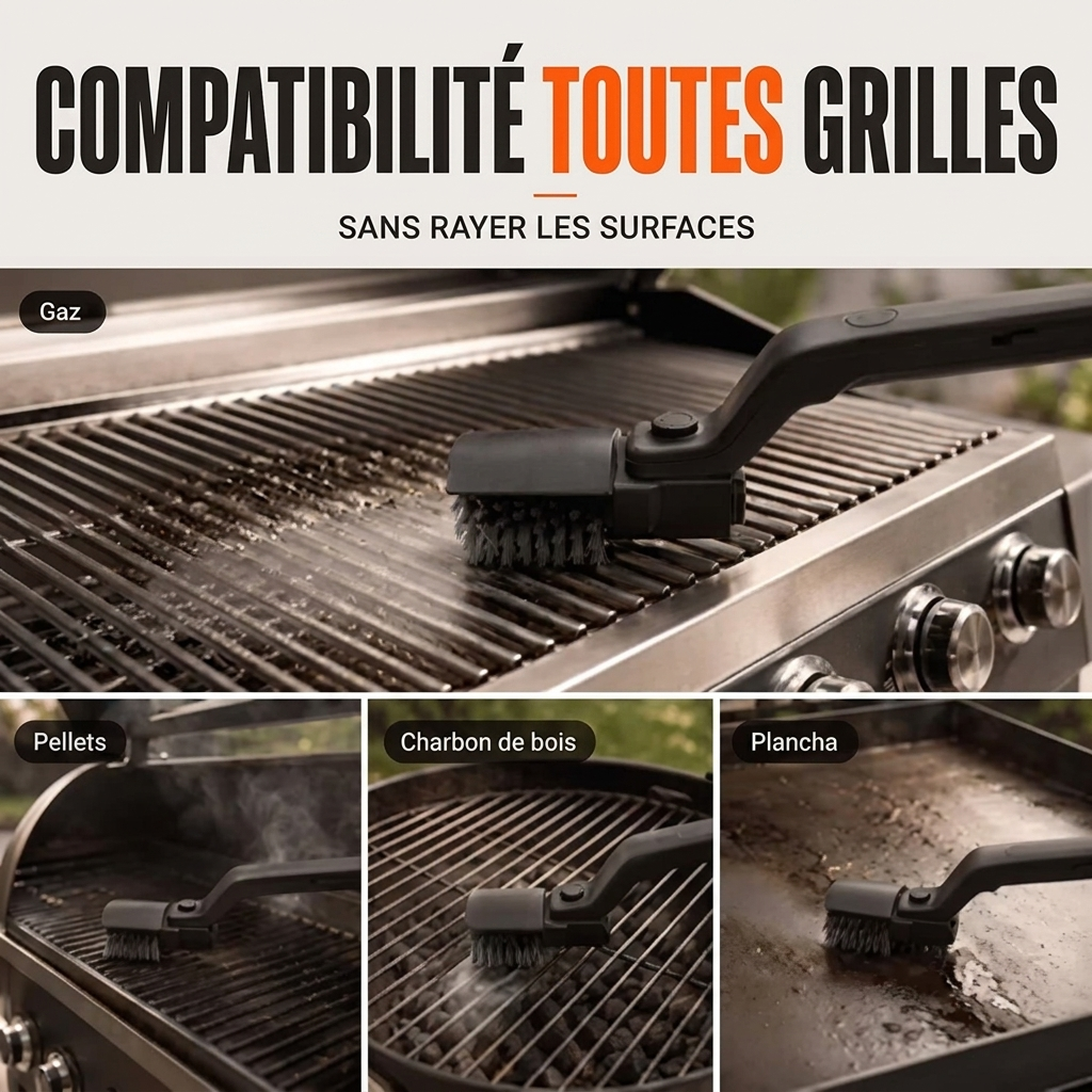 Domylea GrilPro™ - Votre grille brille sans le moindre effort