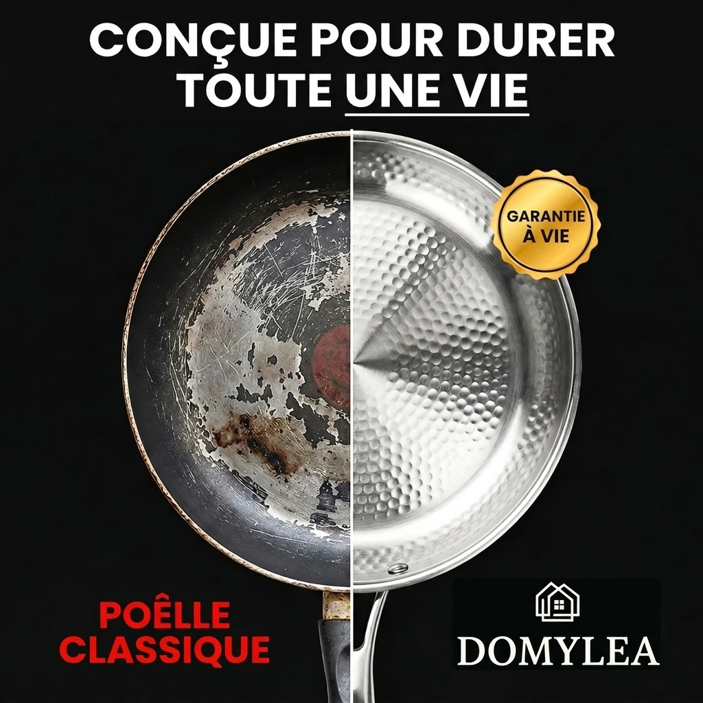 Poêle 100 % titane pur pour une cuisine sans toxines