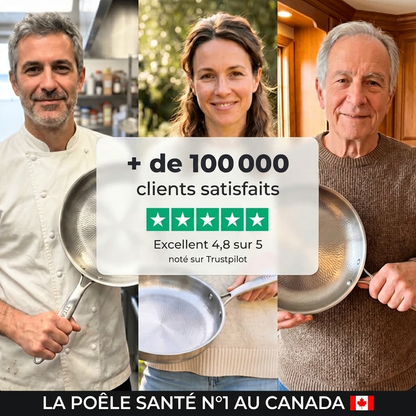 Poêle 100 % titane pur pour une cuisine sans toxines