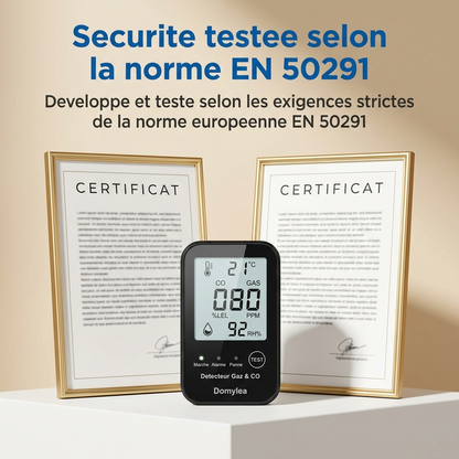 Securite testee selon la norme EN 50291